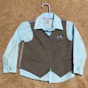 Toddler Dress Shirt & Vest